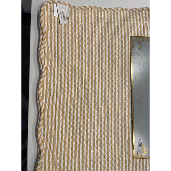 Lillian Autumn Set of 4 Reversible Quilted Placemats FALL FLORALS - Picture 2 of 4